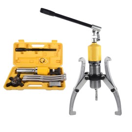 LCyindu 12" JAW Hydraulic Gear Puller,15 Ton Max. Capacity,Adjustable 2 or 3 Jaws Bearing Hub Separator,Vertically and Horizontally,Hydraulic Puller Separator Tool with Case for Pulling Hubs