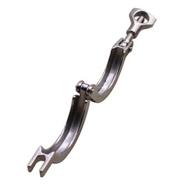 DERNORD Stainless Steel 304 Single Pin Heavy Duty Tri Clamp with Wing Nut for Ferrule TC 1.5'' (Pack of 1)