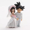 Dragon Ball Figuras Boda Goku Y Milk Ramo Rosa Sin