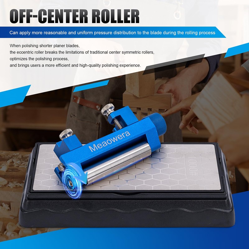 Meaowera Upgraded Honing Guide Tool - Chisel Sharpening Kit with