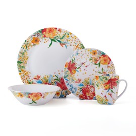 Fitz & Floyd Garden Delight 32 Piece Floral Dinnerware Set, Service for 8, Multicolored
