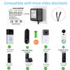 Black Video doorbell Special Power Transformer,18V500MA doorbell Power Adapter, Compatible
