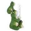 Azuma Novelty Frogs Rain Gauge 5" Measure Rainfall Resin Garden