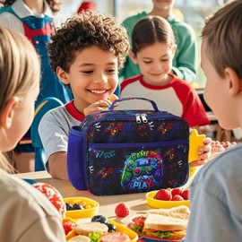 RHCPFOVR Kids Lunch Bag - Insulated Lunch Box for Boys Girls,Washable Lunch Bag and Reusable Toddler Leak-proof Lunchbox for School and Daycare