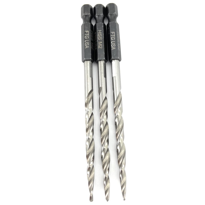 FTG USA Tapered Countersink Drill Bit Set 3 Pc #10