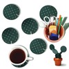 6PCS Cactus Coaster Set Heat Insulation Antislip Multifunctional DIY Funny