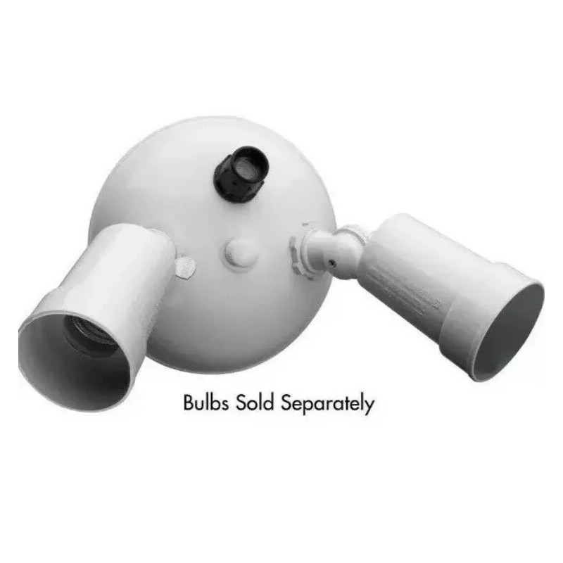 Lithonia OFTH 300PR 120 P WH M12 2-Light Dusk-to-Dawn Twin