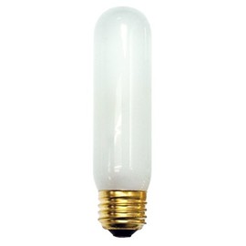 25 Pack 25 Watt T10 Tubular Medium Base 130 Volt 2500 Hour Frost Lightbulb