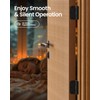 AmzGod Black Door Hinges - 42 Pack 3.5 Inch Rounded