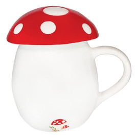 Streamline Imagined Streamline Imagined Ceramic Mushroom Mug with Lid