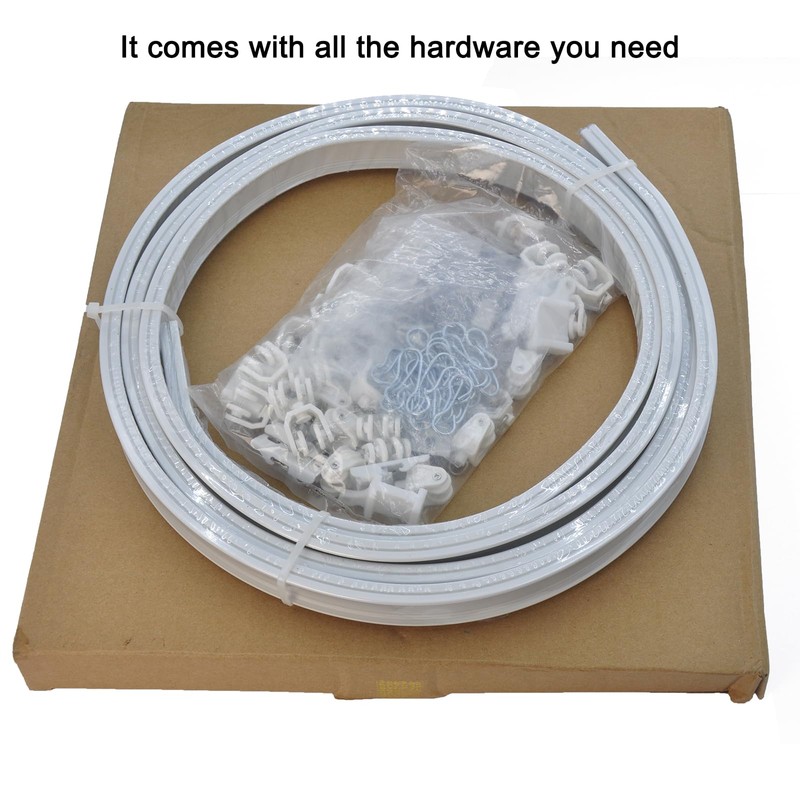XCK Flexible Ceiling Curtain Track 10m/32.8ft, Bendable Ceiling Mount Curtain