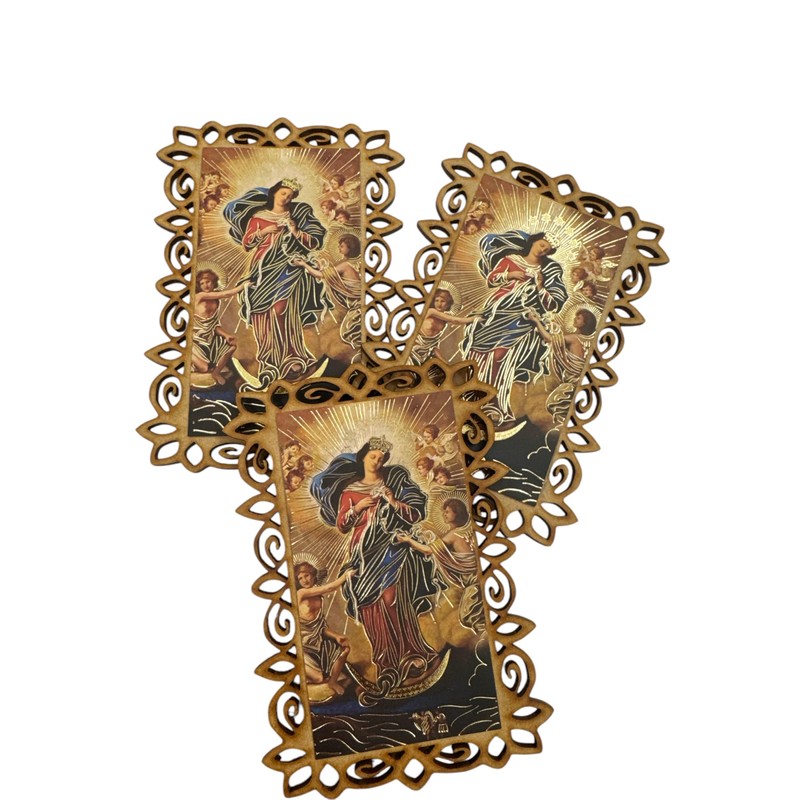 Set de 10 Mini Retablos Religiosos con Marco Decorativo, Imagen