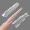 ESUOHYM 180 Pcs Sandwich Nail Forms Reusable Quick Nails Extension