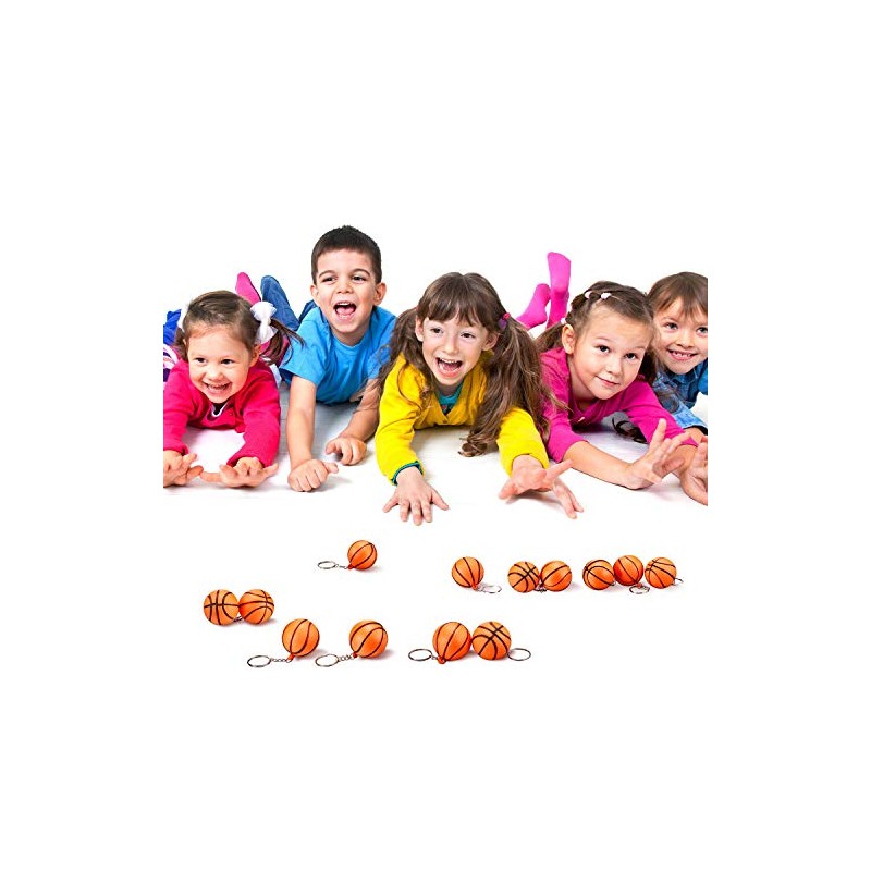 20 Pack Mini Sports Ball Keychains - Fun Fidget Toys