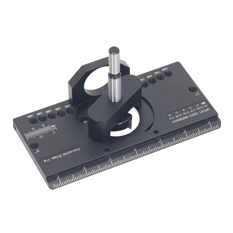 35mm Concealed Hinge Jig Kit Aluminum Alloy Drilling Depth Adjustable