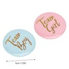 Gender Reveal Button Pin Boy Girl Button Pin English Pattern