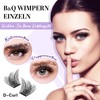 B&Qaugen Individual Eyelashes, 208 Pieces, 16MIX, B&Q DIY Lash Clusters,