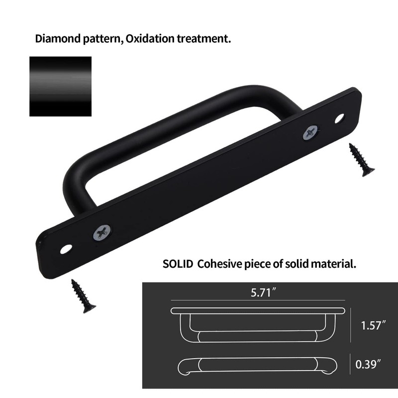 Westablize 12 Pack 5 Inch 128 mm Matte Black Cabinet