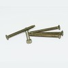 38MM BRASS RAISED HEAD FIXING SCREWS (PACK OF 10)