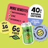 Popwell Lemon Lime Caffeinated Better-For-You Prebiotic Soda, with 6g Fiber,