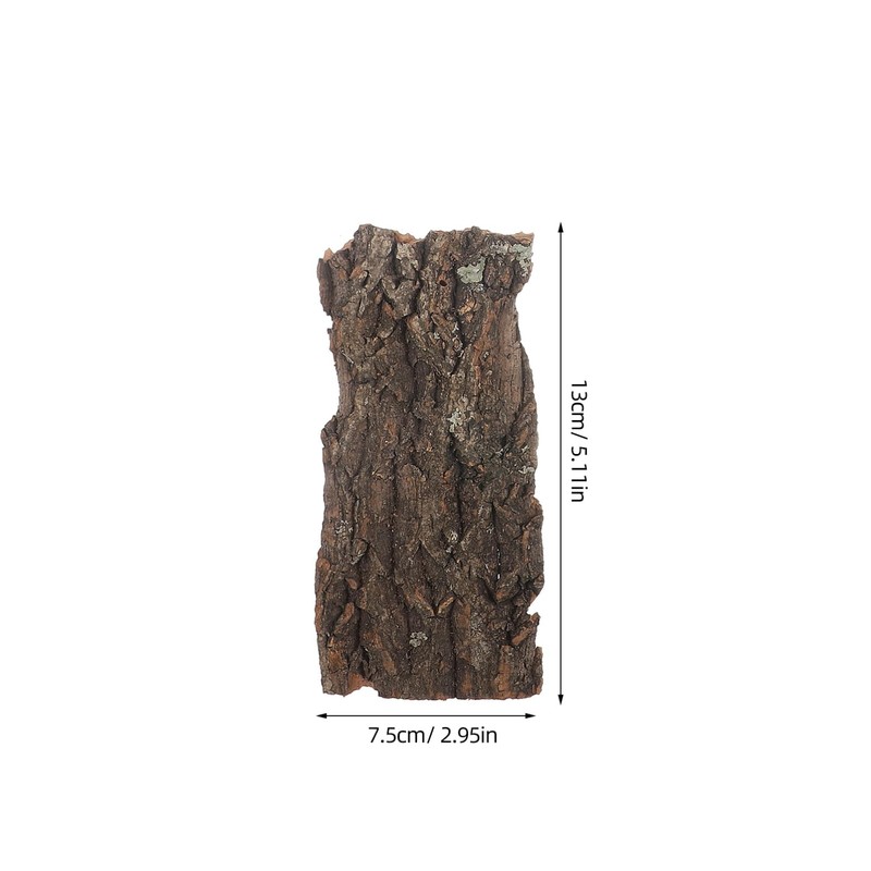 Homoyoyo 4pc Cork Bark,2.4~4.2 Inch Reptile Tree Bark Terrarium Bark