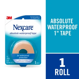 Nexcare Absolute Waterproof Tape, 1.5 in x 180 in (38.1 mm x 4.6 m), 1 Roll