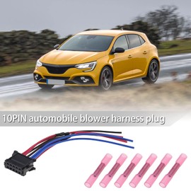 eMagTech Blower Resistor Cable with Connector 10-Pin 8200729298 Compatible with Renault Megane Clio Scenic Twingo