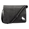 Huuraa Crossbody Bag Polo Player Silhouette Gift 14 Litre Black