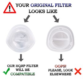 HQRP 2-Pack Filter compatible with Black+Decker HNV115B, HNV115J, HNV215B, HNV220B Series Hand Vac Vacuum Cleaners, EVF100 Replacement
