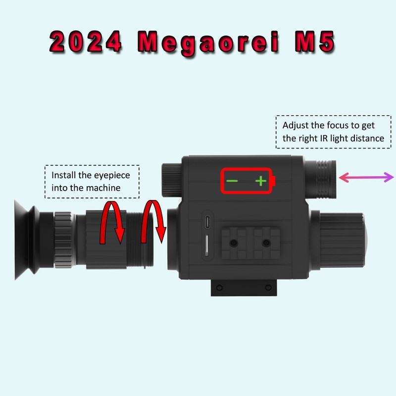 4X Digital Night Vision Monocular 1080P Infrared IR Night Vision