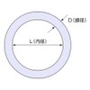 Himejiya Stainless Steel Round Ring (Inner Diameter: 2.0 inches (50