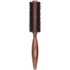 Plisson 12 Rows 100% Wild Boar Round Hair Brush Dark