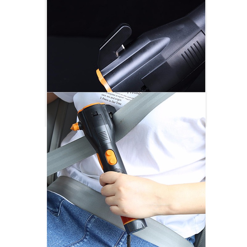 Hand Crank Flashlight Rechargeable LED Flashlights with SOS Alarm Emergency