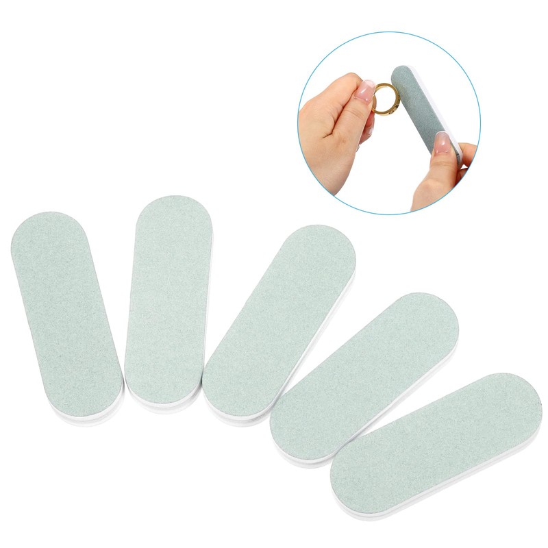 PATIKIL 2.2"x0.8" Silver Polishing Sticks, 20 Pack Double Sided Polishing