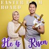 6 Pieces Happy Easter He Is Risen Yard Sign Decorations