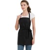 Waterproof Apron for Women with 3 Pockets, Short Cooking Aprons