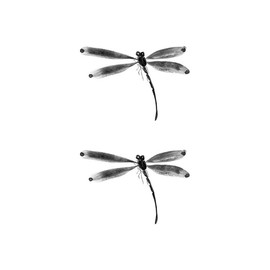 SanerLian Dragonfly Temporary Tattoo Sticker Waterproof Vintage Classic Shoulder Arm Back Body Art 10.5X6cm Set of 5 (SF4868)