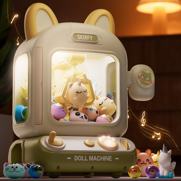 Skirfy Claw Machine for Kids,Mini Vending Machine, Prize Dispenser Toys