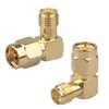 Futheda 4PCS SMA Male to RP-SMA Female (with Pin) Adapter