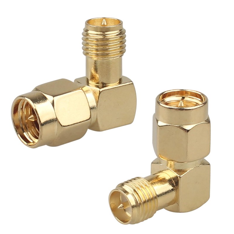 Futheda 4PCS SMA Male to RP-SMA Female (with Pin) Adapter