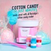 Nostalgia FSCC8 Cotton Candy Party Kit 3 Flavors, 4 Reusable