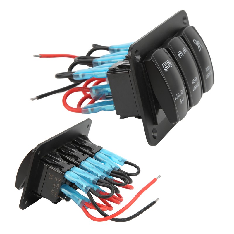 5Pin 3 Gang Rocker Switch Panel Led Light Bar Switch