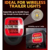 Upgraded Wireless Trailer Lights Magnetic, Rechargeable Tow Light Kit with
