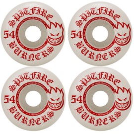 Spitfire Skateboard Wheels Burners 54mm 99A White/Red