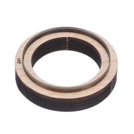 Sourcing Map Leather Die Cutter 3.1" Dia Round Circle Stainless Steel Cutting Template Wooden Stamping Punching Tool for DIY Leather Crafts Making