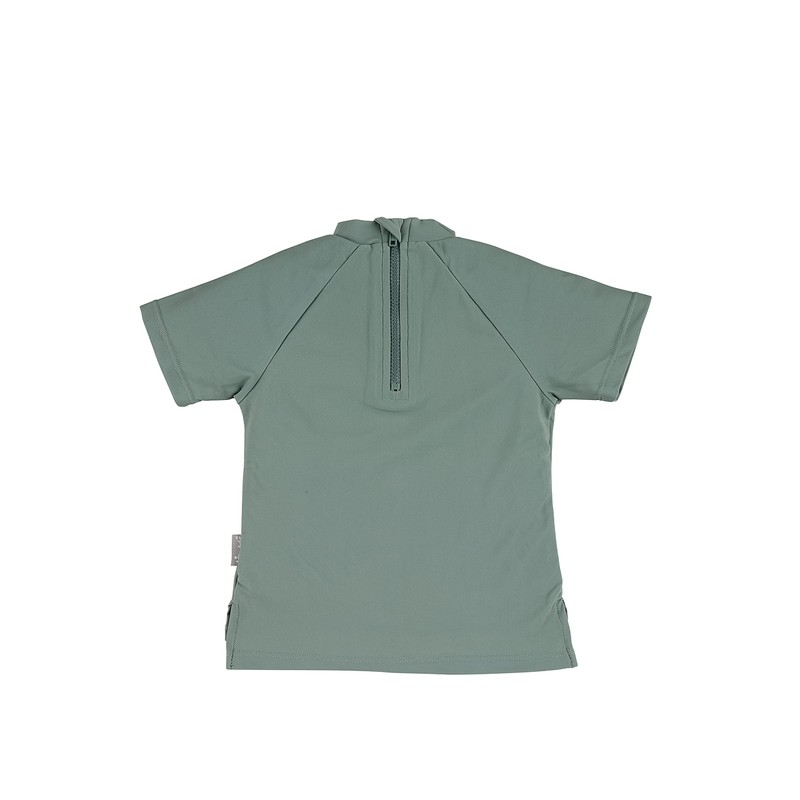 Sterntaler Boys' Short-Sleeved Shark Swimming Shirt Set, Matt Green