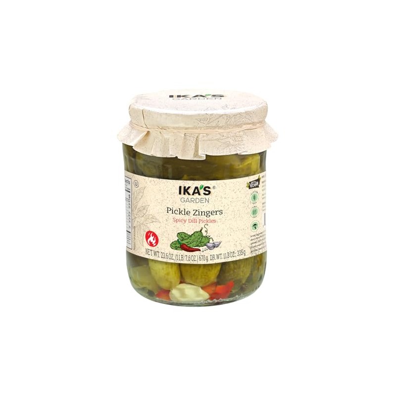 Ika's Garden Appetizer Vegetables (Pack of 1, Spicy Dill Pickles)