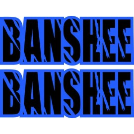 Factory EFX Banshee Rear Fender Graphics Decals Stickers 350 TWIN ATV Quad Custom Blue 392