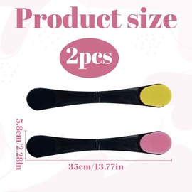 Lotion Applicator For Back, 2Pcs Back Cream Applicator, Back Applicator For Cream Long Handle with Foldable Design, Back Lotion Applicator, Back Tanner Applicator, Yellow and Pink