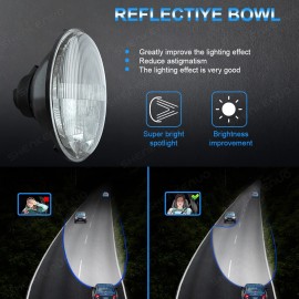 SHENKENUO Pair 7inch Round Led Headlights Lamp for Chevy Bel Air 1955 1956 1957 AAA